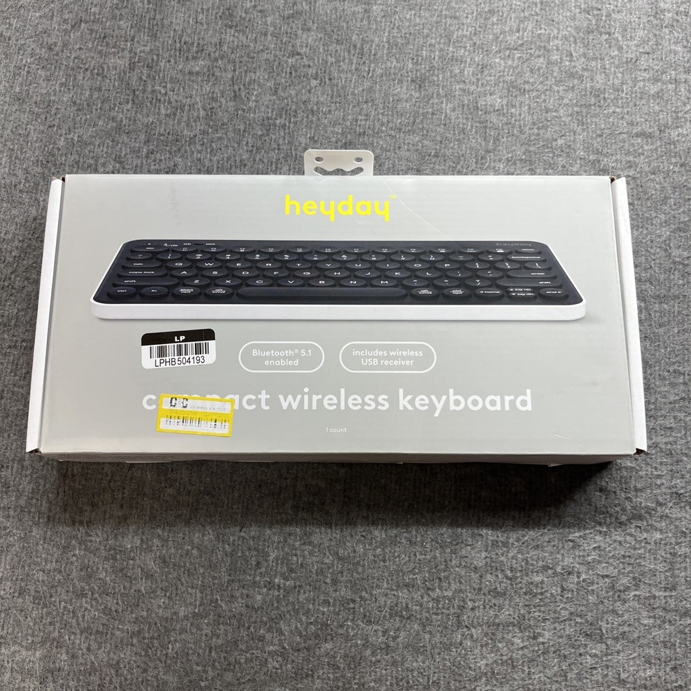 Wireless‎ Keyboard - heyday - Black/White Open Box
